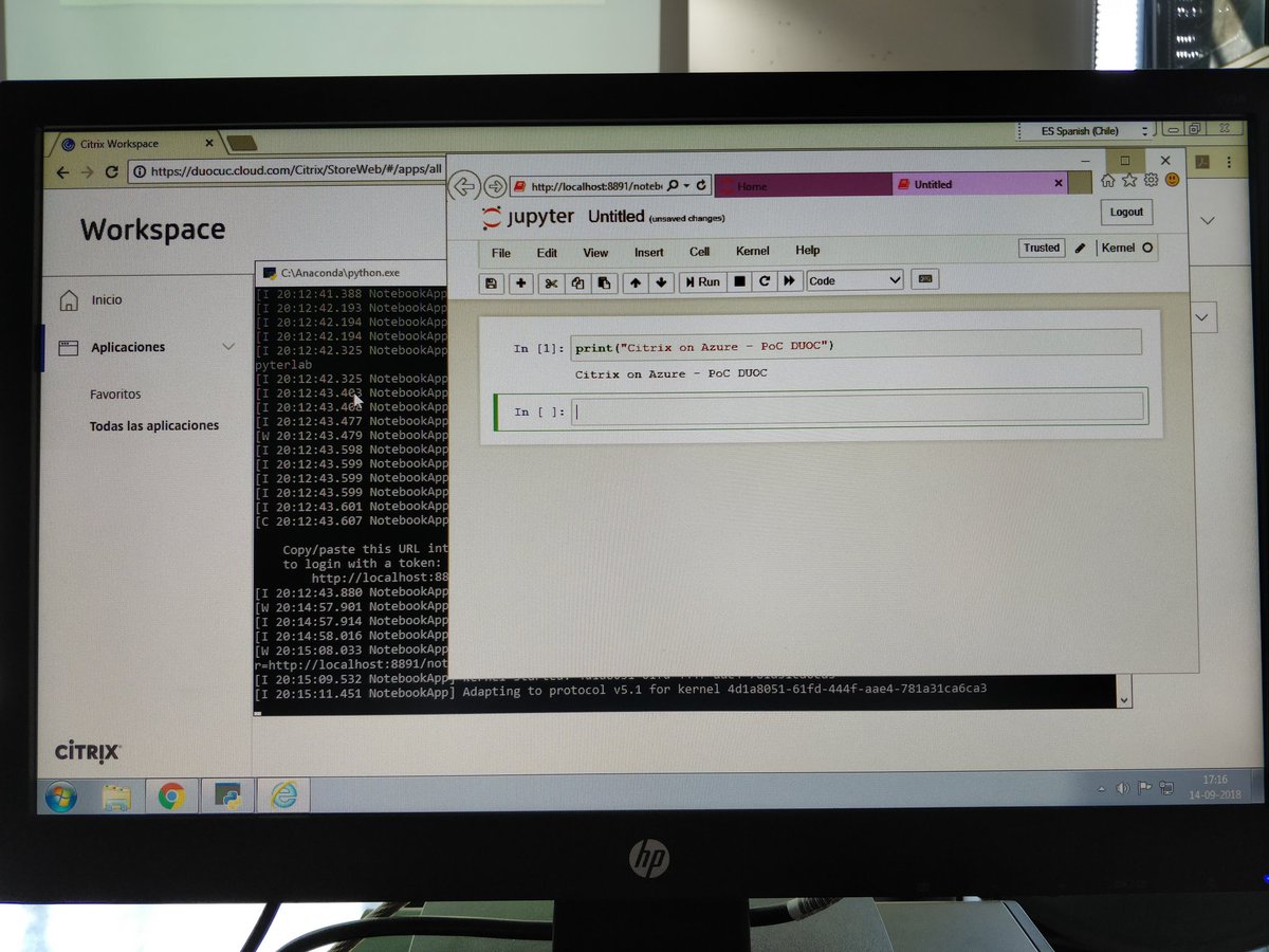 icarmach's tweet image. Prueba de concepto de #CitrixOnAzure en @Duoc_Sede_Maipu @DWS_Group @MSFTChile #MicrosoftEdu