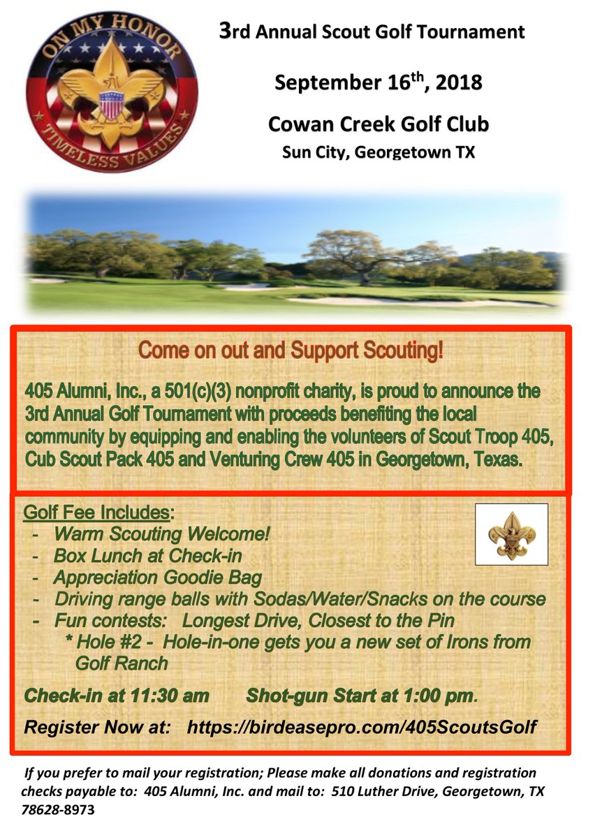 embreegroup's tweet photo. Embree is a proud EAGLE Sponsor – 3rd Annual Scout Golf Tournament. Please come out and join them and Support Scouting!
Register at https://t.co/CdhicYIRrI
#embreegives #embreecares #embreebuilds #buildingrelationships #boyscouts #supportscouting #cowancreek https://t.co/A5EJu9zY7p