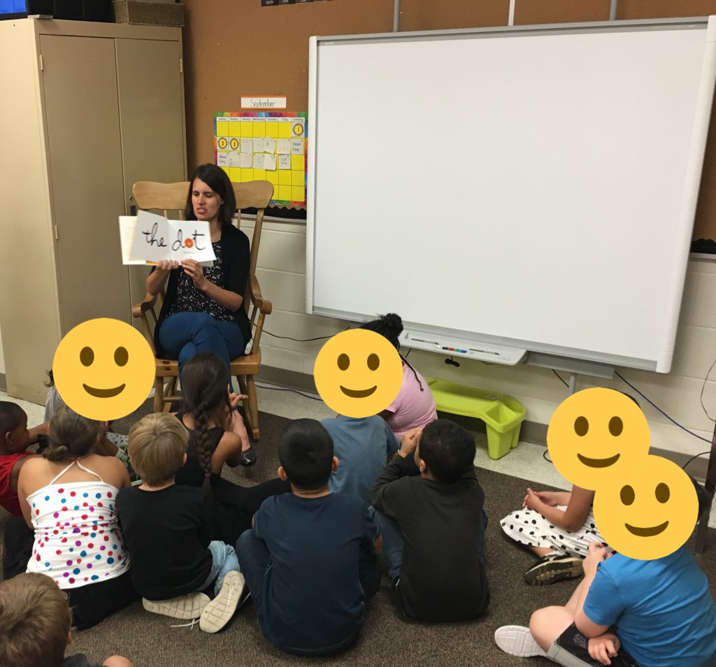 mrs_scott_1's tweet image. We had a great day celebrating #DotDay! From reading The Dot, to making painted dot patterns, a dot number talk, concentric circle dots in art and a collaborative dot mural! “Just make a mark and see where it takes you.” #grade1/2 #TVDSB @woodheightsps