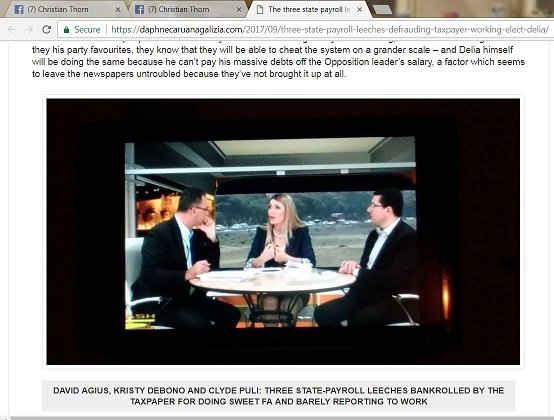 thorny_thorn's tweet photo. @Newsbook_com_mt #DaphneCaruanaGalizia the #BiccaBlogger #PoisonPen! She showed no love just hate, envy and vented her frustrations in her hateblog @dcgblog where no one was spared! @LovinMalta @MaltaGov @ONE_news_Malta @TheTimesofMalta @EP_President @JosephMuscat_JM @salibalex @josefcaruana https://t.co/KsCZa7NCjR