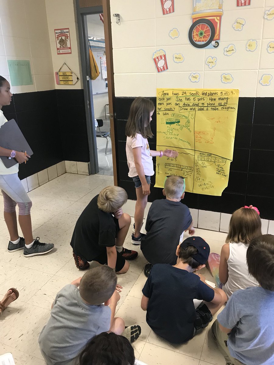 VirdensThird's tweet photo. Collaboration and teamwork during 2 step word problems. @SpartaR3Schools #liltrojans https://t.co/ceKvr2jgTF