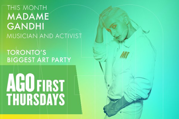 agotoronto's tweet photo. October 4th's #AGO1st will explore spaces energized by the personal as much as the political. We're thrilled to welcome artists @MadameGandhi, @sagepaul_ , @gxxrls_ca and @kaitlinprest with @cbcpodcasts.
Tickets on sale now! https://t.co/k5pZ8nxm3S https://t.co/Wo7IUUQtCX