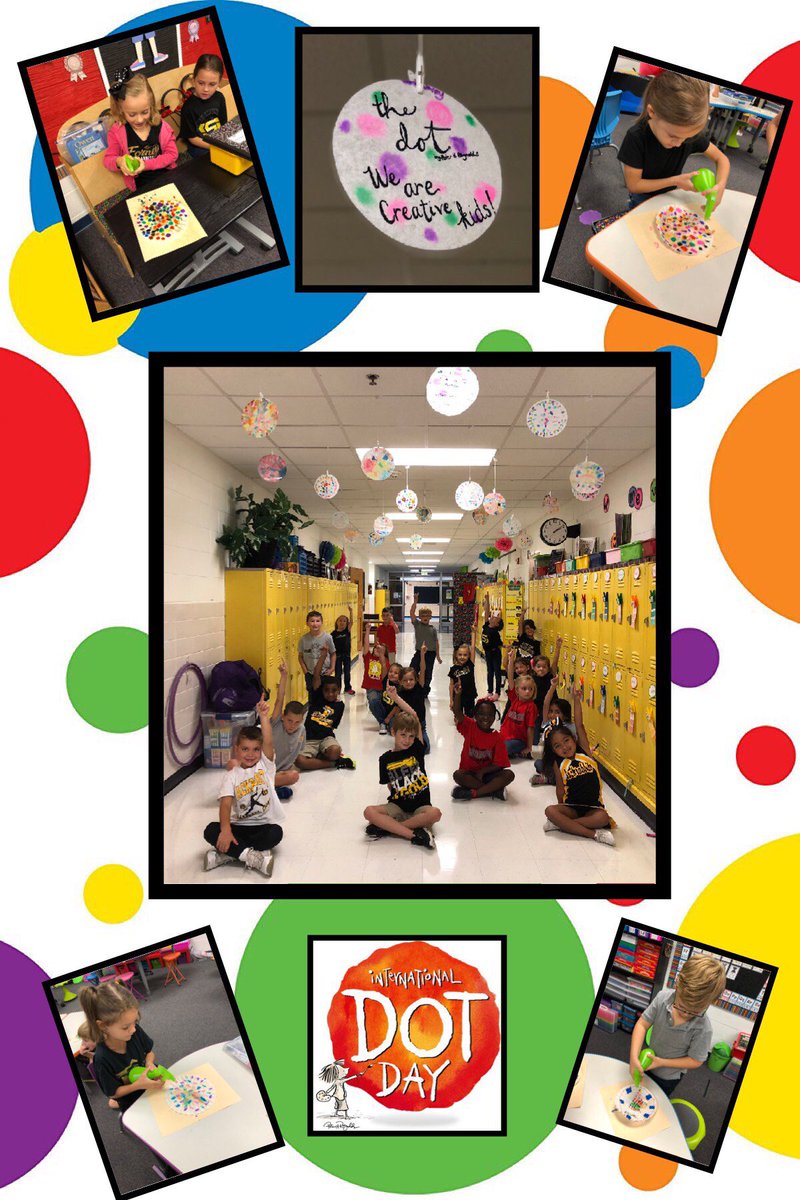 johnsonpanther's tweet photo. International Dot Day celebrated by @jocoyc10 class! https://t.co/giXX31XZTl