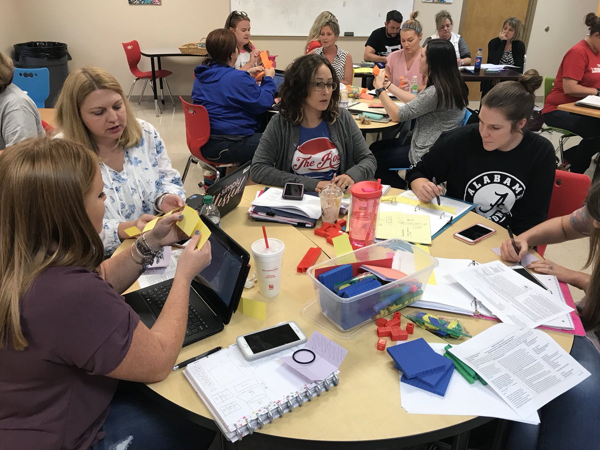 SusanLoveless23's tweet photo. Creating clarity of expectations with @rucoschools fifth grade math leads. What an excellent day of learning and diving deep into the math so we can provide learning experiences for our students! #learnthemathbydoingthemath #conceptualunderstanding #lovemyjob https://t.co/PkJo7lQZOB