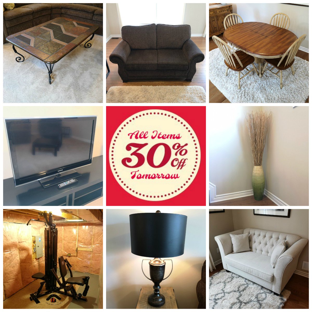 SellmyStuffOTT's tweet photo. 1 Day remaining of this week's #Barrhaven #onlinecontentsale
Click https://t.co/zgiQZfzCZ9 to SHOP NOW!
Items are 20% off today & 30% tomorrow.
#ferguscrescent #pierone #bouclair #layzboy #LCDTV #galleryart #homegym #homestaging #dutchauction #ottawa #sellmystuffcanada🍁 https://t.co/yxN0DYIolO