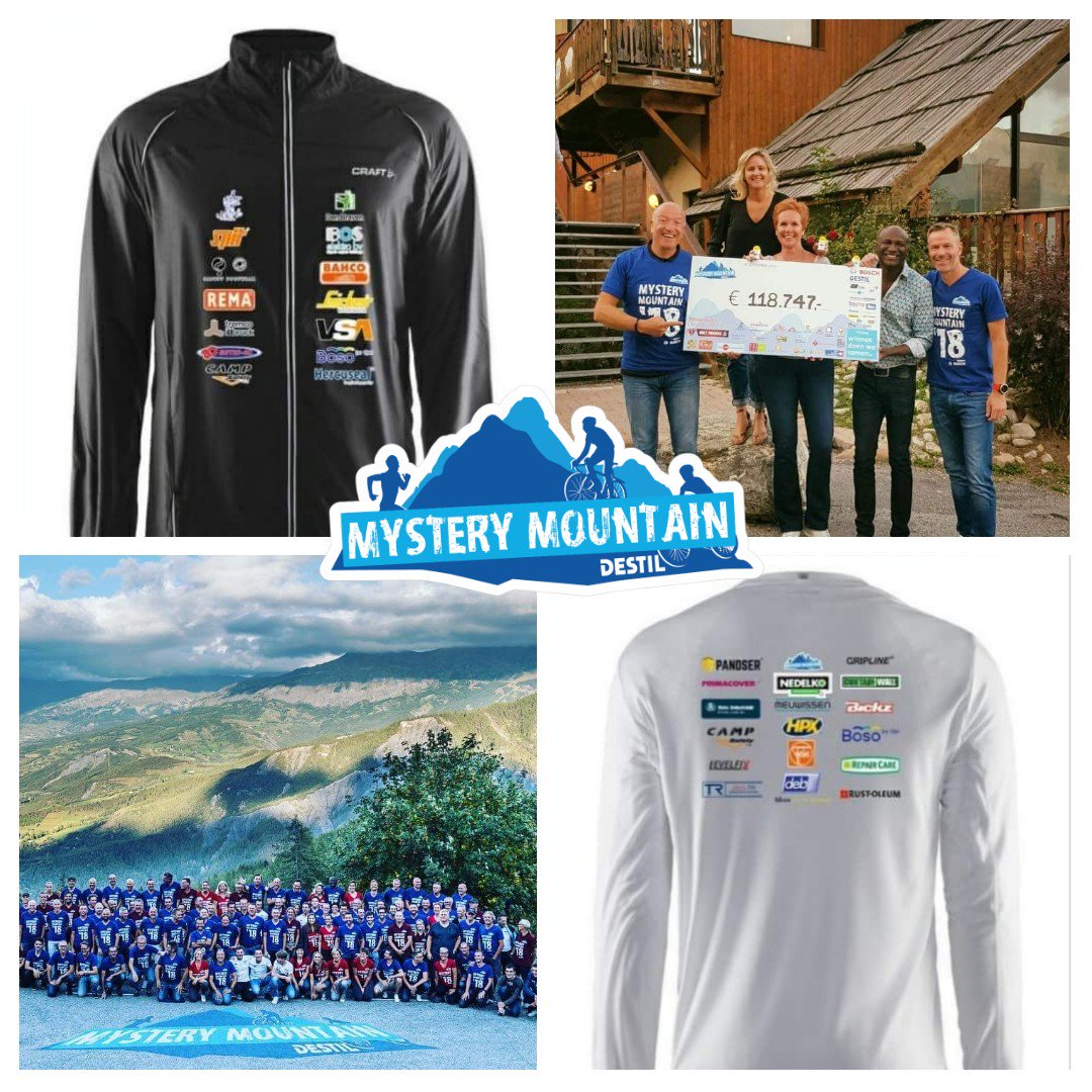 PieterKrol's tweet photo. Sportieve grenzen verlegd en een recordbedrag opgehaald tijdens Mystery Mountain 2018! Alle sponsoren bedankt! @villapardoes @Orange_Babies https://t.co/pZgYsks7Ec