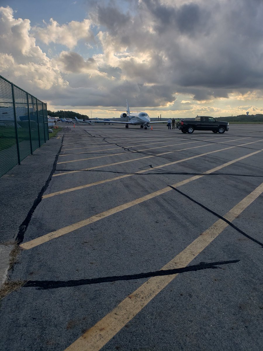 Columbia Gas executives land at LWM this evening.