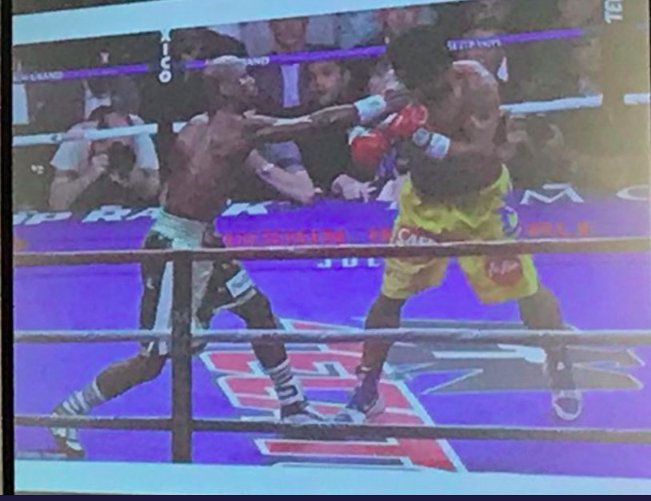 nxtstop1's tweet photo. ▶️ #BGSFalls18 #BGSconf @GeriSoc #Falls #Balance
mrt @drandyclegg
First, & prob last time @FloydMayweather & @mannypacquiao have been used 2promote falls assessment in older people with frailty!
&
Prof. Steve Parry continued the metaphor w/his rebuttal!
The End! Neat event! Ty! https://t.co/qsIEHa7oXE