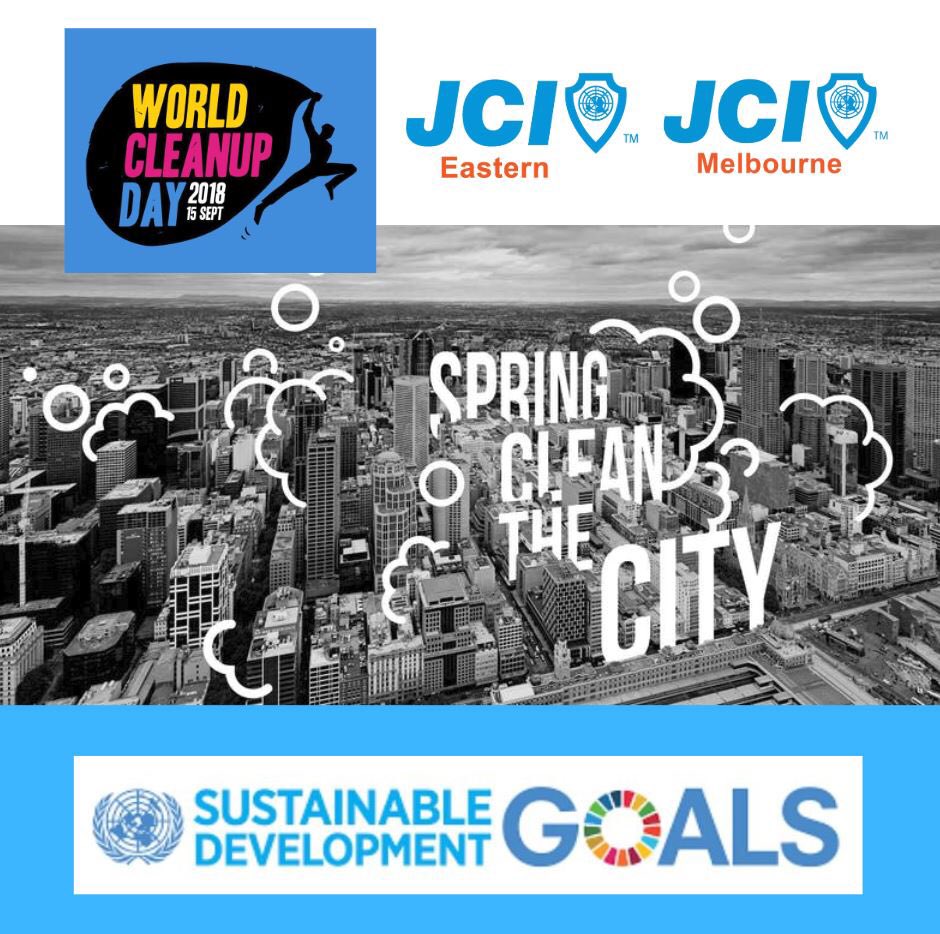 It’s happening. Our Victorian members are on the hunt for litter in the Melbourne city. 

#ChangeBeginsWithMe #GoMelbourne #jcierocks #JCIACollab4Future #GoAustralia #WorldCleanUpDay <a href="/WorldCleanupDay/">World Cleanup Day</a> <a href="/JCIMelbourne/">JCI Melbourne</a> <a href="/jcieastern/">JCI Eastern</a>