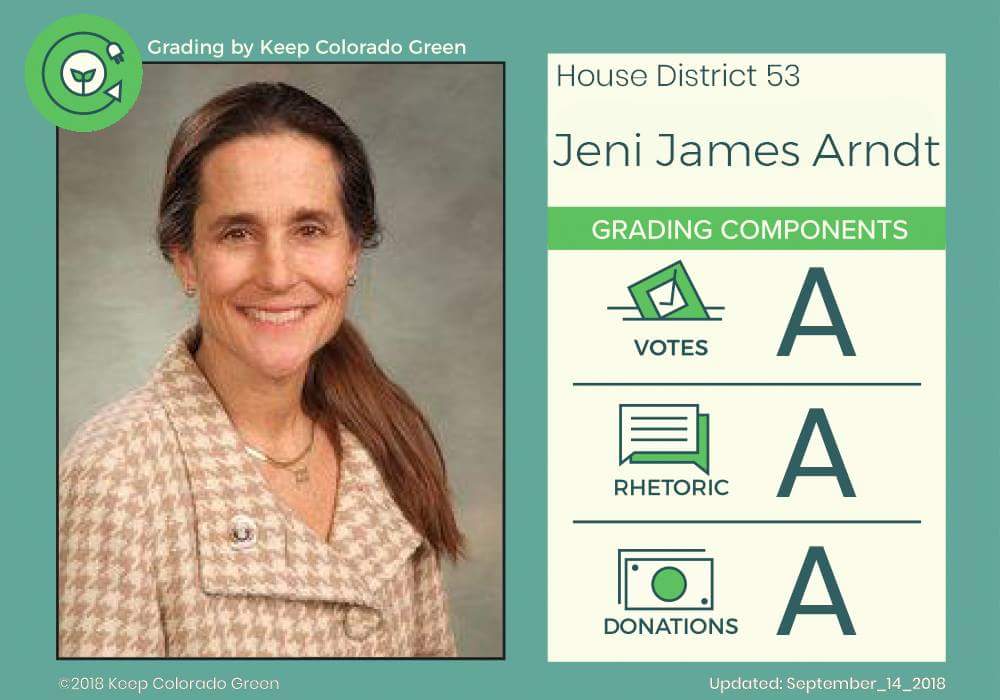 KeepGreenCO's tweet photo. By fighting for the environment, @RepJeniArndt is saving us. #KeepCoGreen https://t.co/IfwfhMlx5E