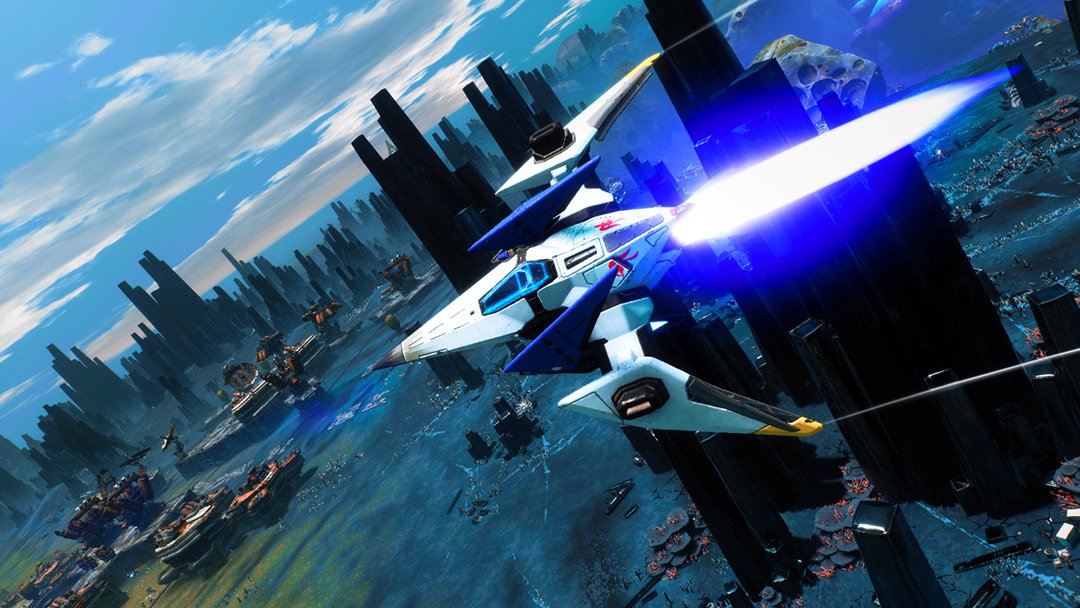 NintendoAmerica's tweet photo. Do a barrel roll and defeat Wolf’s team in Star Fox missions, exclusive to the #NintendoSwitch version of #Starlink: Battle for Atlas, launching 10/16. https://t.co/rGevDDMgHn https://t.co/HwsTJAfWt6