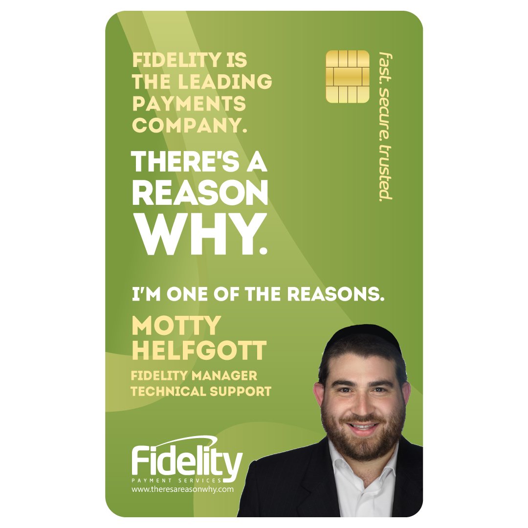 fidelitypayment's tweet photo. What would our Technical Support team be without Motty Helfgott? Motty's expertise ensures that our merchants' payment technology operates smoothly. TheresAReasonWhy https://t.co/CE6v6LD4Jo https://t.co/G6pETjHh2p