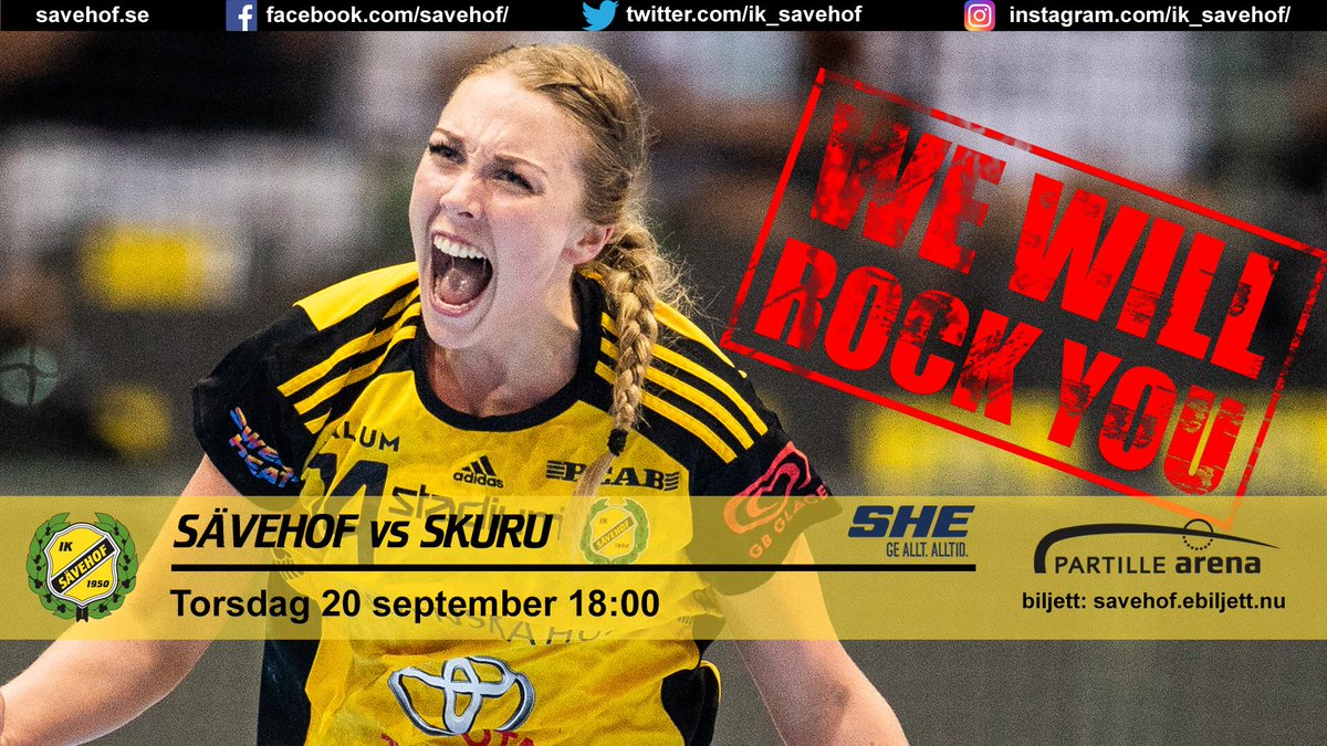 IK_Savehof's tweet photo. Första hemmamatchen för damerna (dubbelevenemang, se båda matcherna men betala för en) herrarna möter Skövde 19:45 https://t.co/xvFrxav8gs