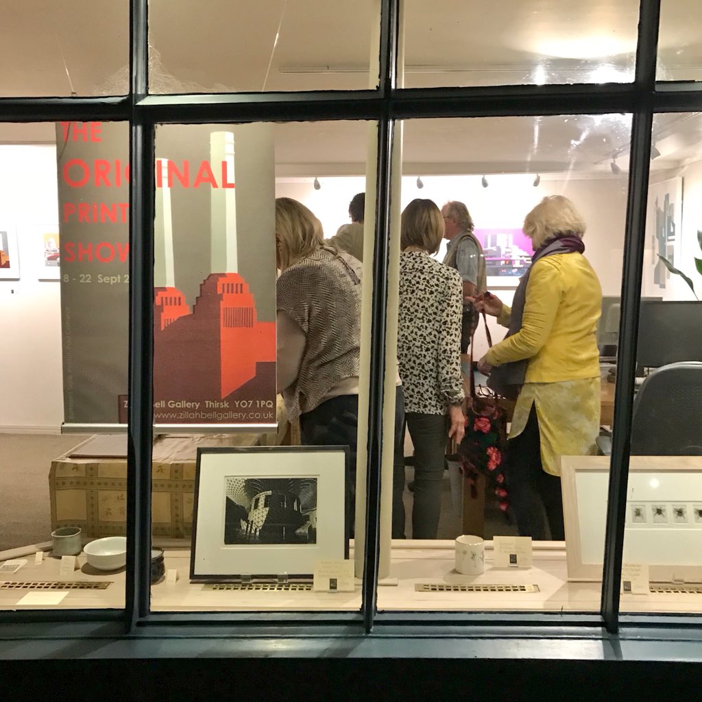 paul_catherall's tweet photo. Fantastic PV for The Original Print Show at @ZillahBell last night - honoured to be chosen, a pleasure to meet fellow exhibitors @inkyfngerspress @clareprintmaker #JonathanLloyd and #RodNelson and wonderful hospitality from John Bell - thank you! https://t.co/AipwmtsHC7 #thirsk https://t.co/23NBQsAUmv