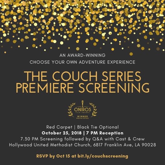 couchwebseries's tweet photo. JOIN US for our series premiere party! RSVP at https://t.co/aCU0ljsgml &amp; grab a seat on #thecouch! #FemaleFilmmakerFriday https://t.co/zWwKPyYNsJ