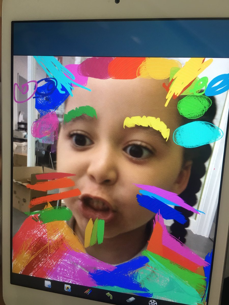 YBB_Y1's tweet photo. Lots of familiar faced little aliens appearing on the iPads today π using the DooDooLite app to add effects to our friends. ππΌπππΌππ#ICT #DCF #creativefun #selfiesnaps #addingfeatures #creatingeffects π https://t.co/ll2Wzvv5Th