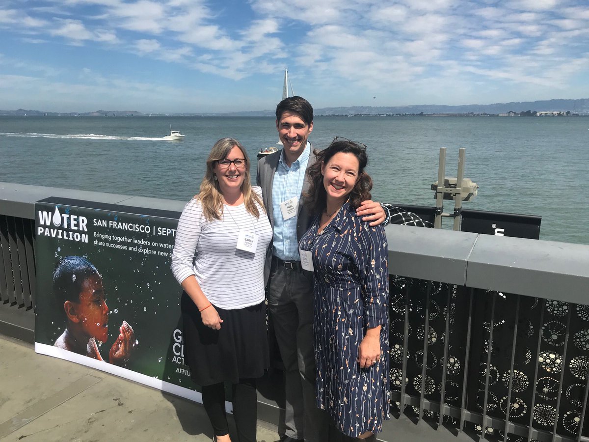 MGers at the #GCAS2018. Best line from the #WaterPavilion: when it comes to community engagement around water management issues, meet the people where they are, promise less, do more.