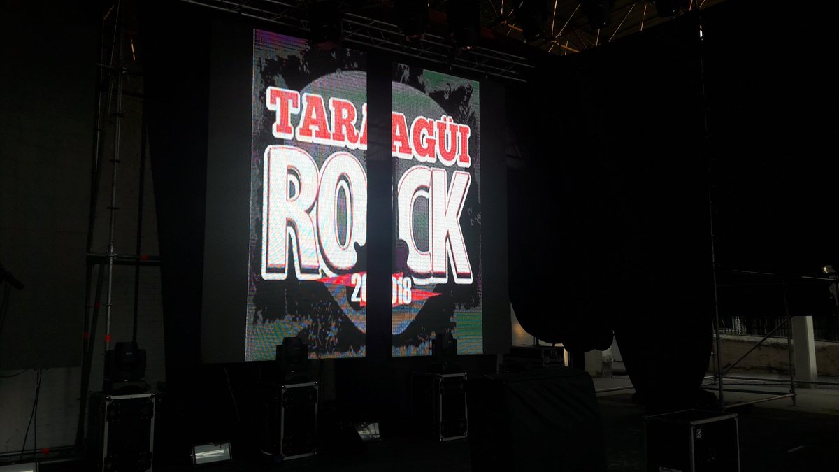 Va quedando listo el escenario para una nueva edicion del festival de rock mas importante del Nea
#TaraguiRock2018 
✔Apertura de puertas:16 horas