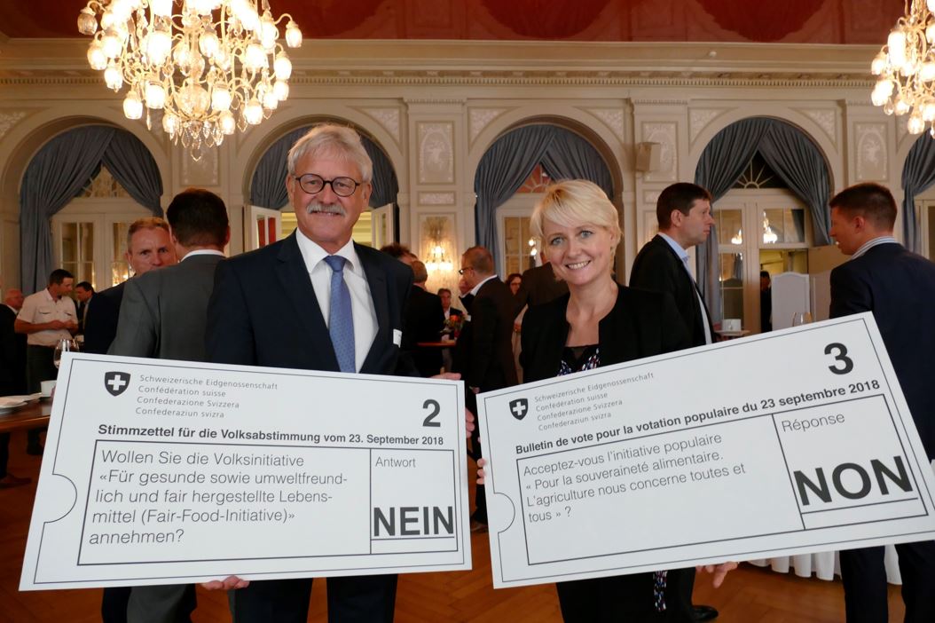 Nicht vergessen. Am 23. September heisst es 2xNEIN zu den #AgrarInitiativen #srfarena #abst18 #FairFoodInitiative #Ernährungssouveränität