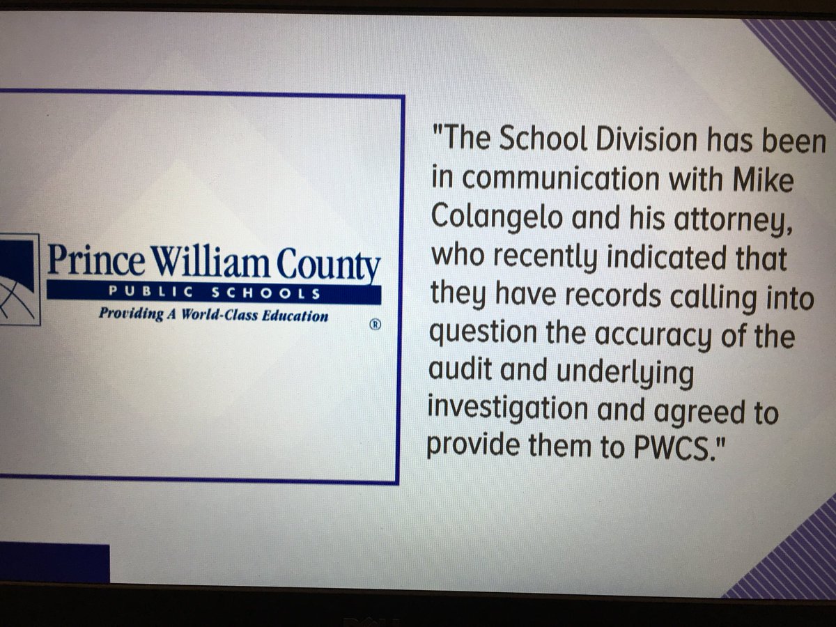 PeggyTV's tweet image. After our report, Prince William County schools will reopen audit that identified $260K in unbilled facility usage fees Coach Mike Colangelo was supposed to have paid. “I paid the fees. What they told me to pay I paid,” -M. Colangelo  @wusa9 #PCWS