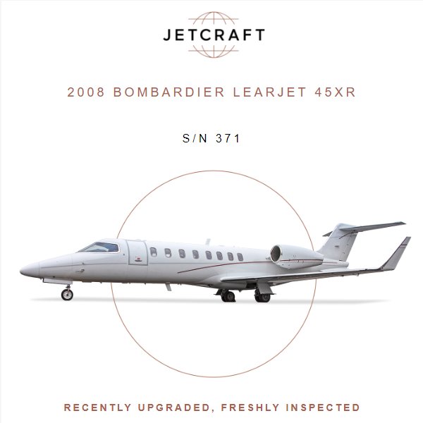 leader_luxury's tweet image. 2008 #Bombardier #Learjet45XR  for sale at @JetcraftCorp 
Highly Competitive Keenly Priced
Recently Completed "B Inspection"
More details at: ow.ly/nmOi30lP5Rv 
#bizjet #bizav #aircraftforsale #privatejet #privateflying #jetforsale #businessaviation