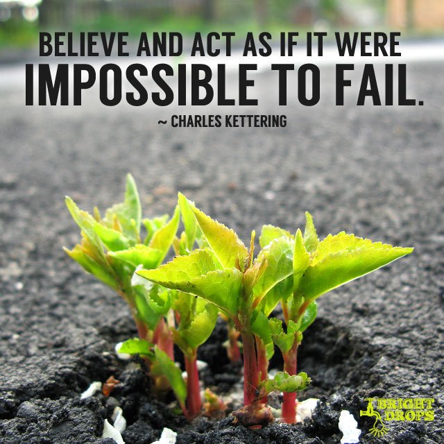 askaileda's tweet photo. “Believe and act as if it were impossible to fail.” ~Charles Kettering @brightdrops #quote
#believe #mindset #success #motivation #impossibletofail #coaching #leadership #business https://t.co/x3Sevgqk1B