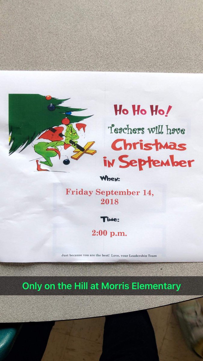 It's Christmas in September at T.S Morris!
#MPSMovingForward