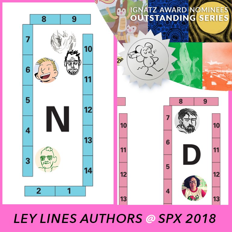czapbooks's tweet photo. See you all bright and early tomorrow in North Bethesda Maryland, @SPXcomics #kevinczap #lizsuburbia #leylines #bugboys https://t.co/zvMcz5A7uv