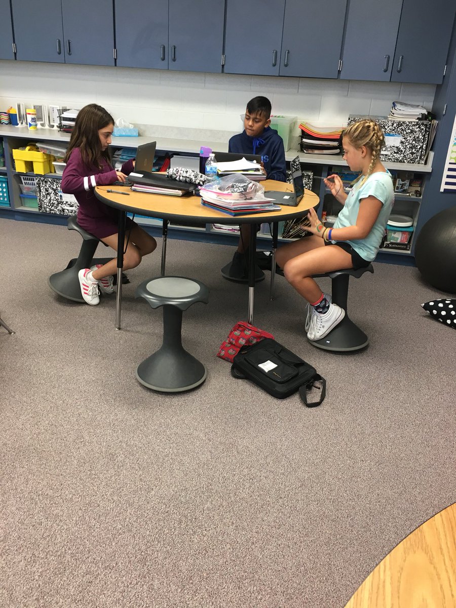 5thGrMaercker's tweet photo. Students are so engaged when they use flexible seating! #d60learns #hokkistools https://t.co/QsTxnK2R4M