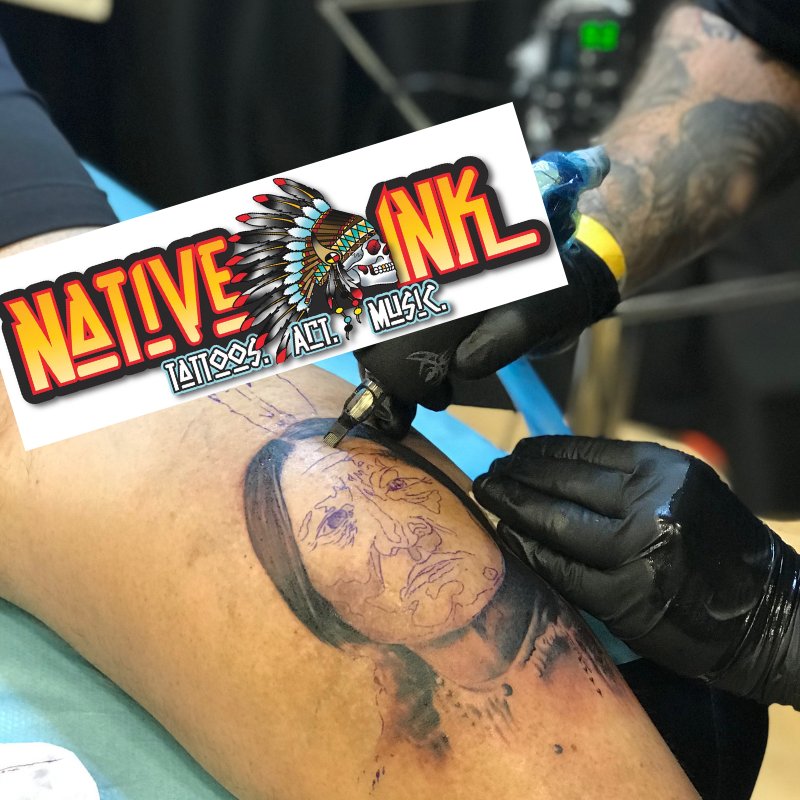bearrivercasino's tweet photo. Come get your ink at Native Ink!!! We will be here till 11pm today, tomorrow and Sunday! Shout out to @lee_collins_tat2 #NativeInk https://t.co/xdIsDZAk4y