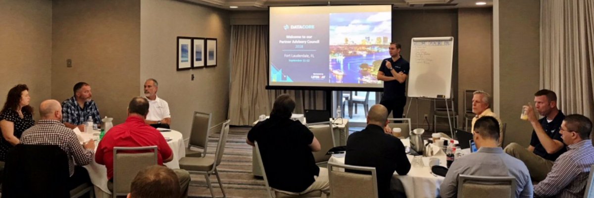 DataCore's tweet photo. Thank you to all of our valued partners who attended the #DataCore Partner Advisory Council. Great discussions, priceless feedback, and good times. See you next year! https://t.co/3nv8zVtv2T