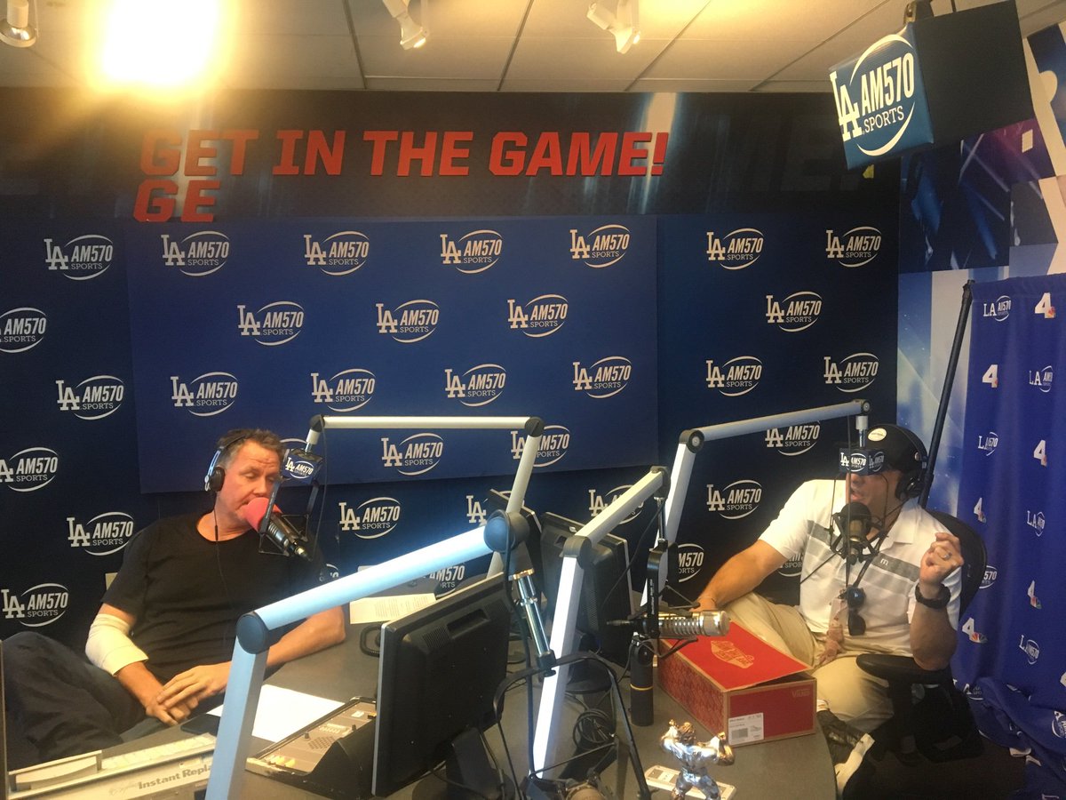 Love being in-studio with <a href="/theold/">william peraza</a> on <a href="/AM570LASports/">AM 570 LA Sports</a> #believeit