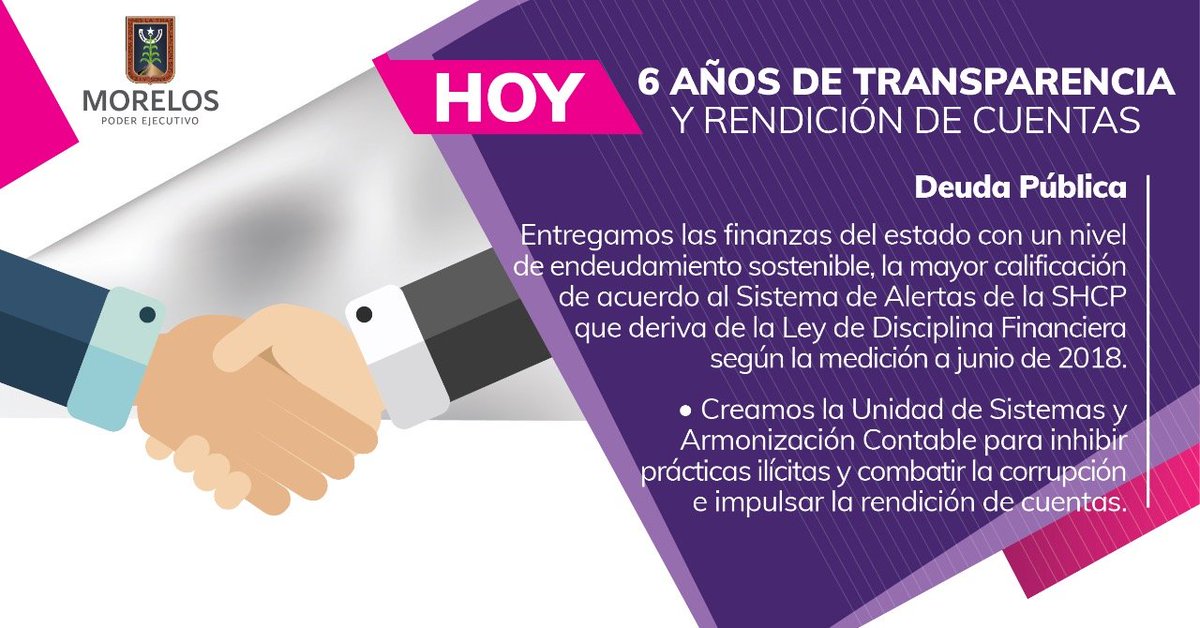 La administración 2018-2024 amortizará en seis años 1,414 millones de pesos, lo que equivale a 19.6 millones mensuales y 235.6 millones anuales; esto es menos del 1% del presupuesto anual: <a href="/JorgeMichelLuna/">jml</a> #Morelos