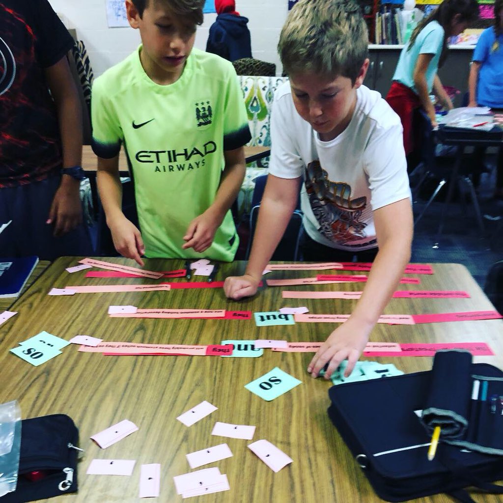 SannerBrandi's tweet photo. We had fun combining sentences to make compound sentences in Mrs. Sanner’s class today!! #growingourmindsandgrowingourheartsinmrssannersclass #kleinmoments #promise2purpose #doerreforeverlearners https://t.co/fYcanTQc0j
