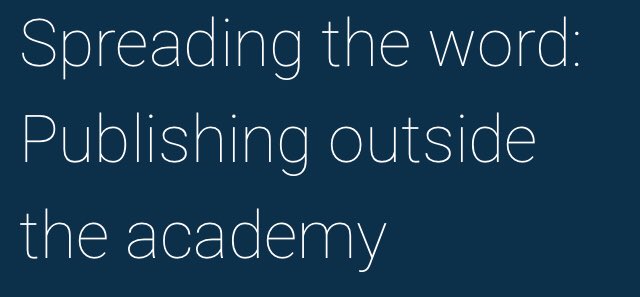 MDHSPhdProgram's tweet image. Learn to write opinion (Op
Ed), writing for business and pitching to book, newspaper and online
publishers. Registration is essential: go.unimelb.edu.au/dow6 #PhDskills