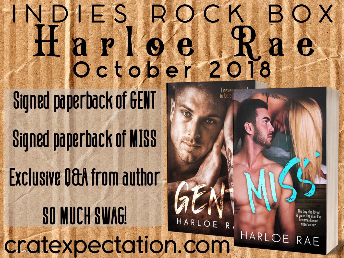 Our #Indiesrock box will be featuring the incredible <a href="/harloerae/">Author Harloe Rae</a> for the month of October! Get 2 signed books and SO MUCH #bookswag! Check it out >>> cratexpectation.com/product/hidden…