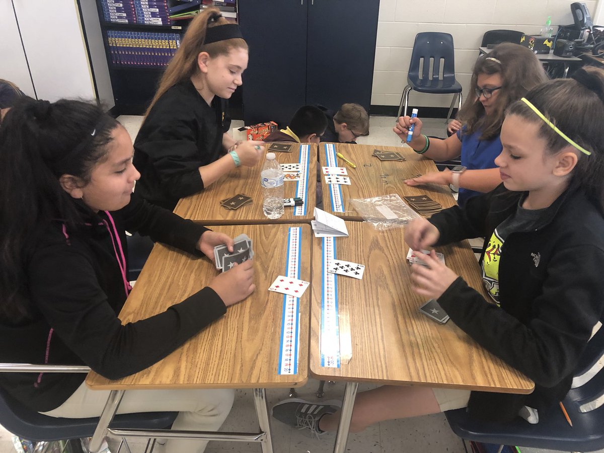 Rogers55Kristin's tweet photo. Adding and subtracting Integer war!!! #keepmathfun @NolaKWilson https://t.co/Q2GvXRfHpi