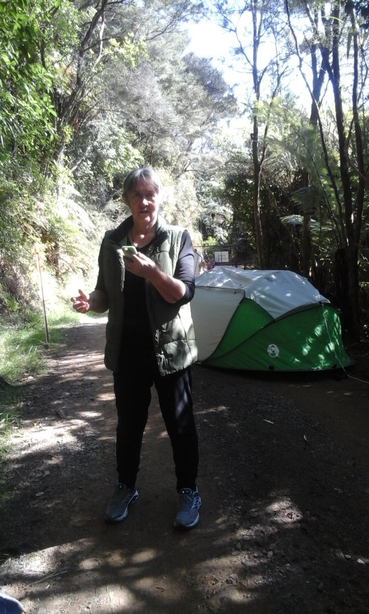 CatRoseCroft's tweet photo. @greencatherine  all business up on karangahake with the wonderful folk from @SaveKarangahake https://t.co/55dCyGgVi2