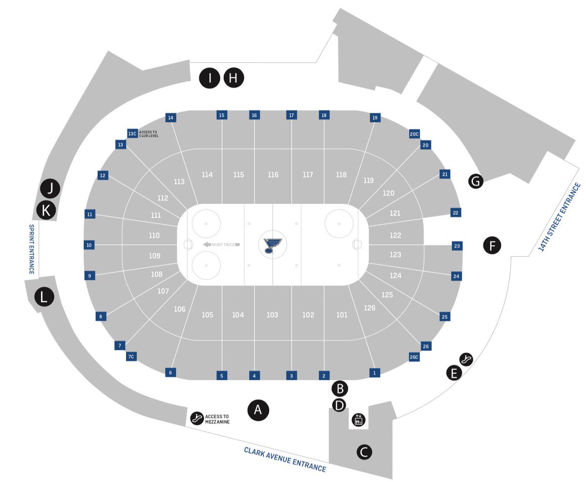 St Louis Blues Stadium Seating Chart