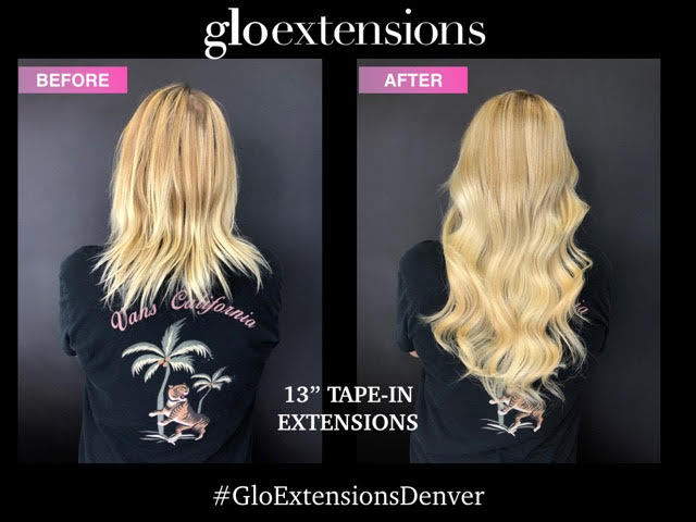 You don't necessarily need the longest extensions to get the look you love! Because this client is petite, her 13' extensions look so much longer!! Come see one of our #ExtensionSpecialists to take the first step to the hair of your dreams! (303) 968-4222 #gloextensionsdenver