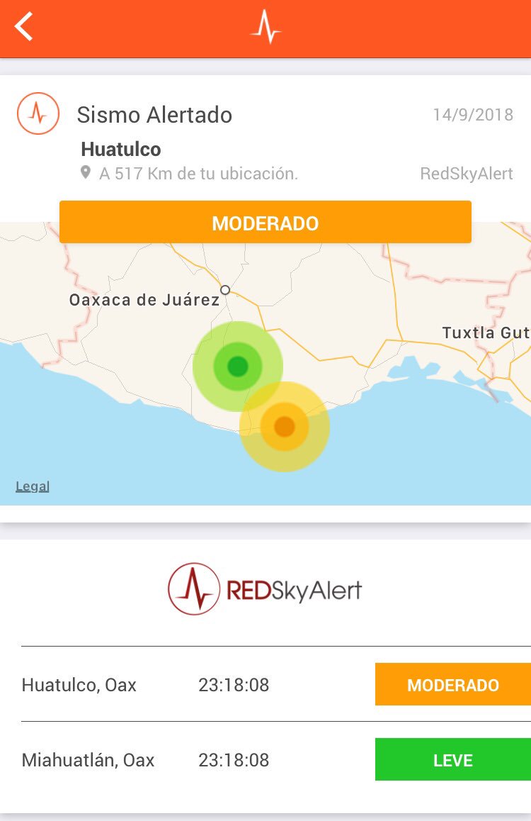 SkyAlertMx's tweet photo. SSN calcula magnitud en 4.3 con epicentro a 30 km al norte de San Pedro Pochutla, Oaxaca.

Detectado por @RedSkyAlert con intensidad «moderada». https://t.co/2UhXSnesXO