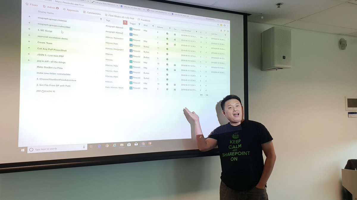 JBoman32768's tweet image. Going with the Flow at #O365SatADL18 #O365Sat18 #FlowStudio