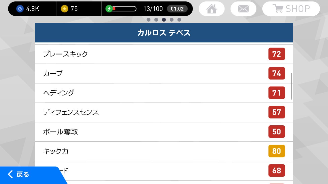 Suga0521 Kj7 Auf Twitter 確定ガチャでテベスget ルーニー同様に全盛期より能力落ちてて時代の流れを感じる ウイイレアプリ テベス T Co Rw4afyb6yi Twitter
