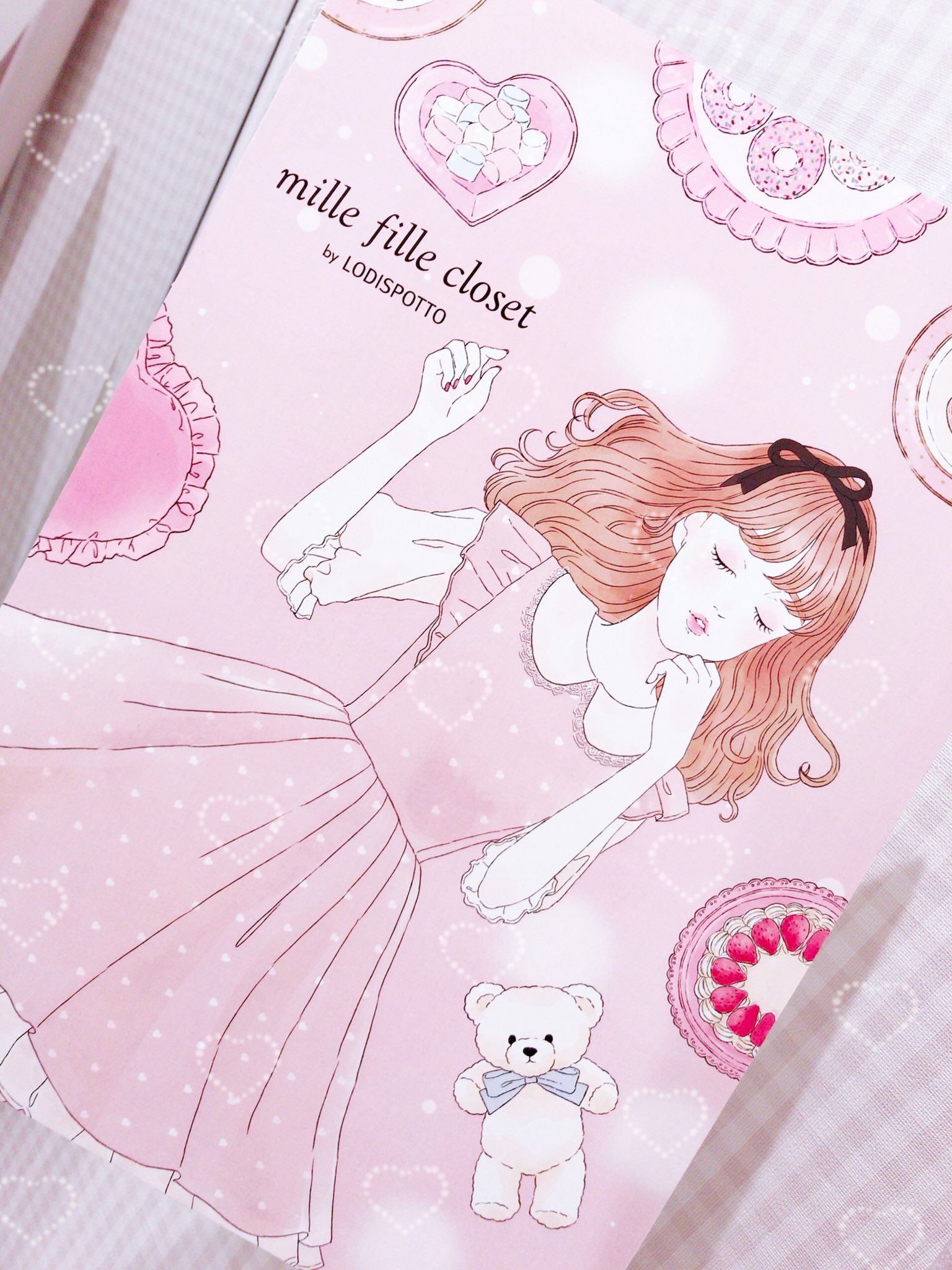 🎀 ファッション mille fille closet ハート柄ワンピース ピンク