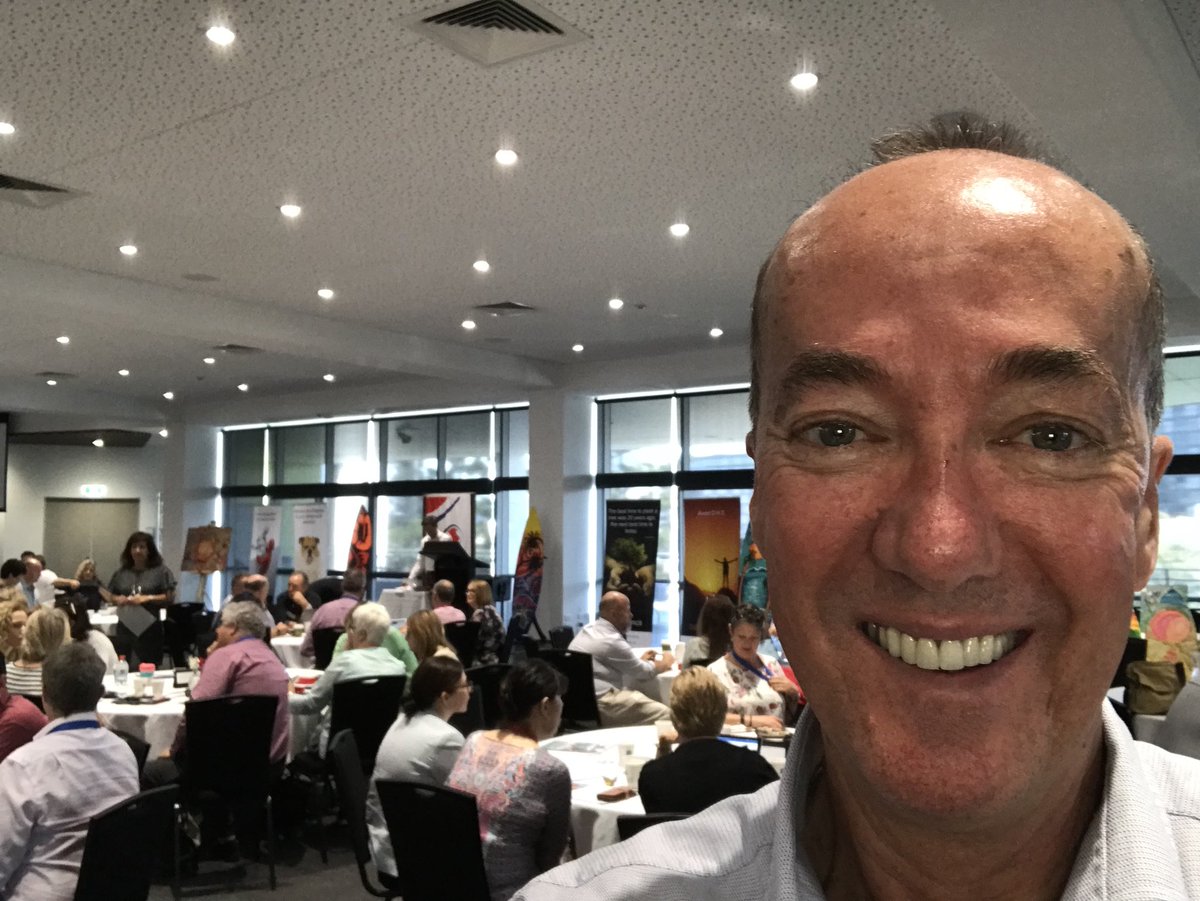 aussietony's tweet photo. Into Day 2 with my emceeing of the #ipsha2018 conference. Attendee professionalism is simply outstanding. Presently in a brilliant facilitation from @SteveFrancis_au One of the best sessions of this form I’ve ever seen! @engaging @edchat @@ https://t.co/28Lc3DQ0de