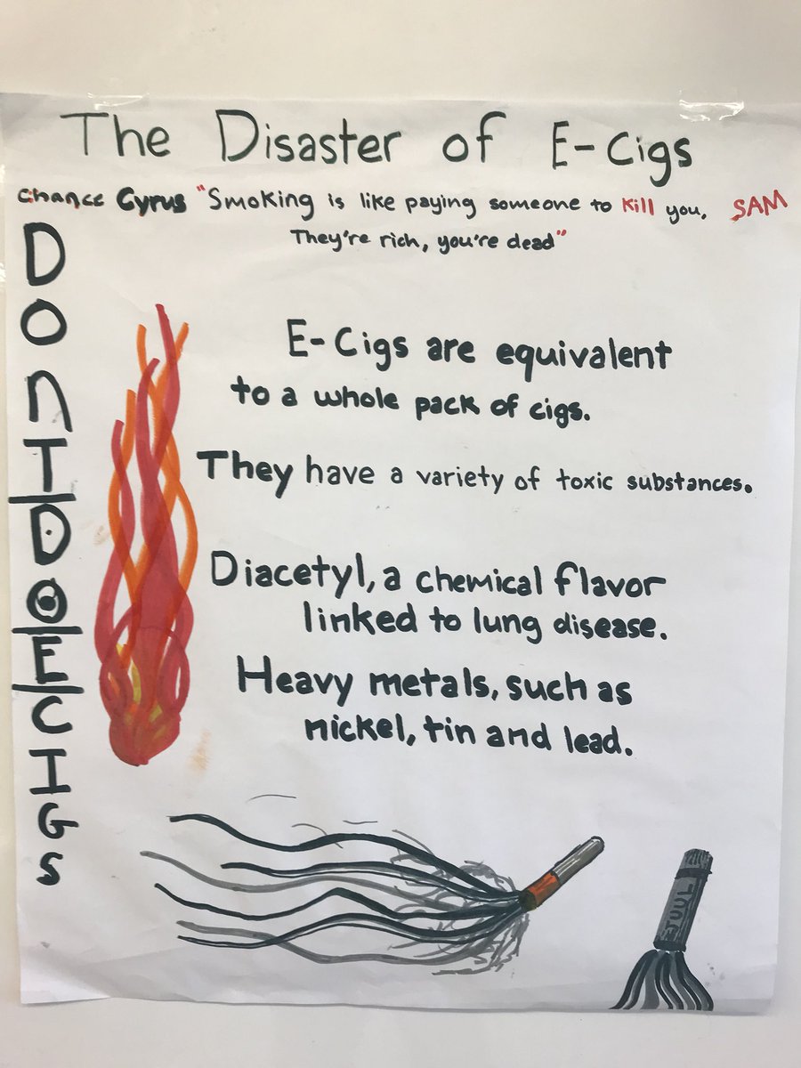 323trail's tweet photo. my PSA, talk to your kids about juuling/vaping, it’s all we can do, it’s out of control right now #haveaconversation #6thgradehealth https://t.co/MKoy5HQaZw