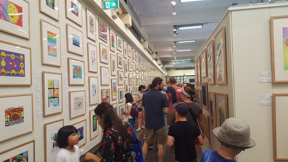 So much creativity &amp; colour at Operation Art at the #armorygallery! This amazing exhibition opens <a href="/sydolympicpark/">Sydney Olympic Park</a>
today. Great job team!