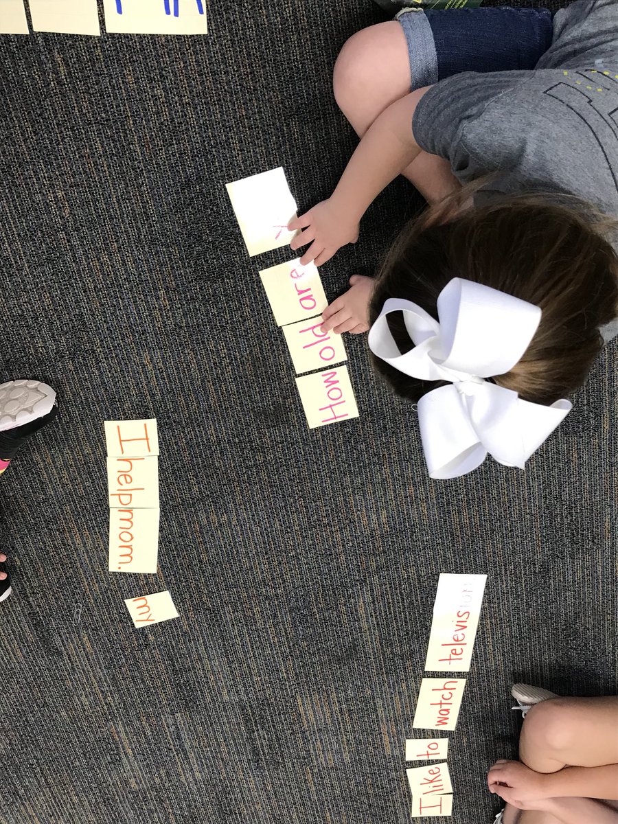 Ms_Margreiter's tweet image. It’s always a Fun Friday in this class!!! We started phonics rotations today! They loved arranging cut up sentences, practicing handwriting, and playing phonics lotto at teacher table! #keepitinteresting #YeagerBuzz @CyFairYeager