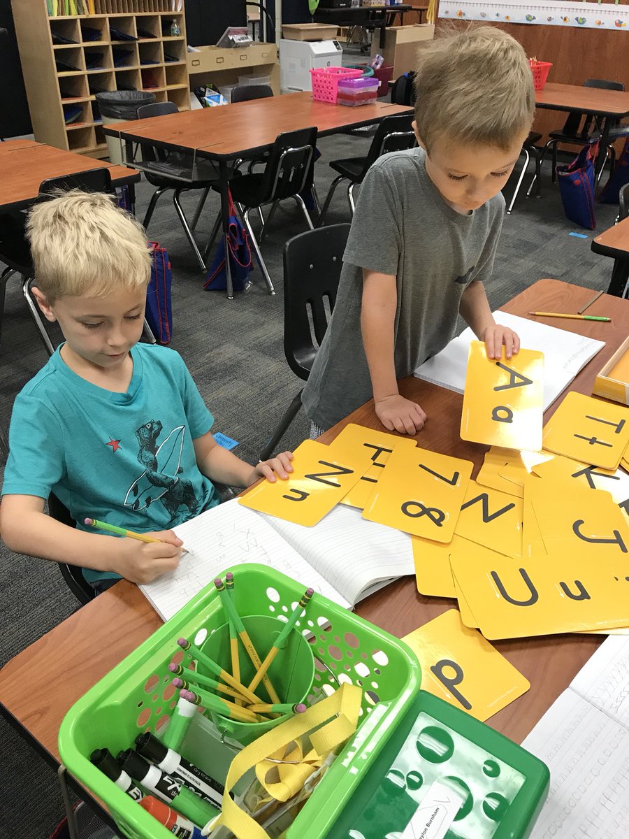Ms_Margreiter's tweet image. It’s always a Fun Friday in this class!!! We started phonics rotations today! They loved arranging cut up sentences, practicing handwriting, and playing phonics lotto at teacher table! #keepitinteresting #YeagerBuzz @CyFairYeager