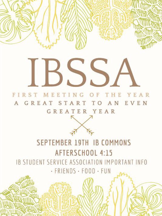 PESHIBSSA's tweet photo. Come to IBSSA’s first meeting next week on Wednesday, September 19th! There’ll have important club information along with food and fun activities! We hope to see you there :) https://t.co/5GrZJqnjAn